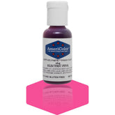 AmeriColor Electric Pink bottle front view for precise icing coloring.