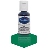 AmeriColor Forest Green soft gel paste bottle for precise color drops.