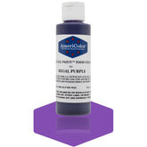 AmeriColor Soft Gel Paste Regal Purple bottle for even cake coloring