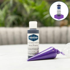 Regal Purple gel paste applied to buttercream for vibrant decorating