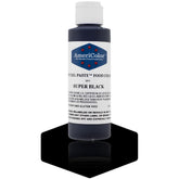 AmeriColor Super Black soft gel paste bottle cap for precise icing color