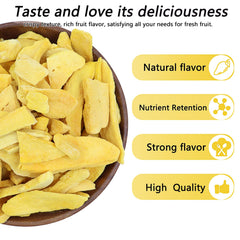 Amilutuo packaging highlights natural, no sugar added mango crisps.