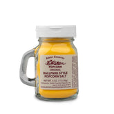 Amish Country Popcorn Ballpark ButterSalt jar closeup with classic flavor