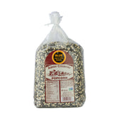 Amish Country Popcorn blue kernel bag ready to pop.