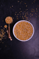 Amish Country Popcorn on kitchen counter—easy home snack setup.
