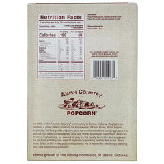 Amish Country Popcorn Ladyfinger Butter microwave-ready packaging