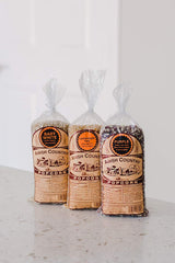 Amish Country Popcorn Ladyfinger kernels for delicate pops.