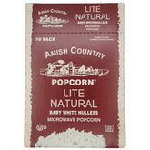Amish Country Popcorn microwave bag ready to pop for a quick snack.