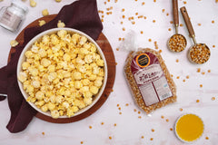 Amish Country Popcorn Non-GMO seal signaling quality