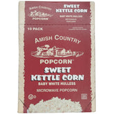 Amish Country Popcorn old-fashioned microwave bag ready in minutes for a quick snack.