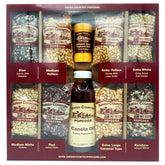 Amish Country Popcorn stovetop sampler pack bags for quick family movie night.