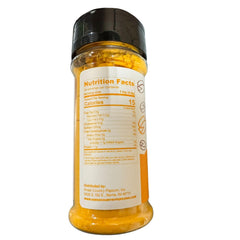 Amish Country Popcorn white cheddar seasoning canister adds tangy cheese notes.