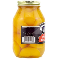 Amish Wedding peach halves served on plate as a snack or topping