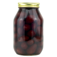 Amish Wedding pickled baby beets jar open showing vibrant beets