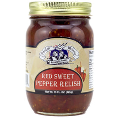 Amish Wedding Red Sweet Pepper Relish serving idea on a cheese board