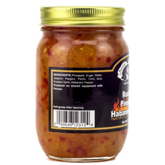 Amish Wedding Roasted Pineapple Habanero Sauce two jars on counter for easy meals.