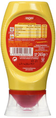 Amora Strong Dijon Mustard two-bottle pack on kitchen counter, ready for sauces and dips.