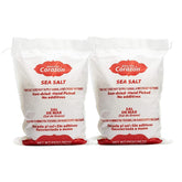Amorcito Corazón coarse sea salt bottle for seasoning and richer flavor.