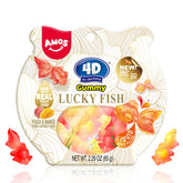 Amos 4D Gummy Lucky Fish 3D design for playful snacking