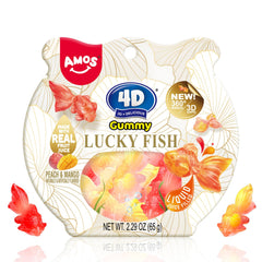 Amos 4D Gummy Lucky Fish 3D design for playful snacking