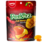 AMOS Peelerz chili mango gummies peelable pieces ready for interactive snacking