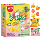 AMOS Peelerz mango gummy with peelable layer for playful snacking