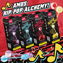 Amos sugar-free low-calorie snack lollipop, lighter indulgence with sound