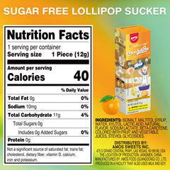 AMOS lollipop packaging highlights individually wrapped candies for fresh, shareable treats.