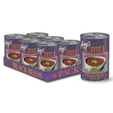 Amy's Chili Black Bean Medium Spice can with organic ingredients, gluten-free and vegan.