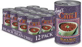 Amy's Organic Black Bean Chili can front view highlighting organic vegan ingredients