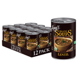 Amy's Organic Lentil Soup pack of 12 cans for quick plant-based meals
