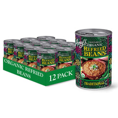 Amy's refried beans pack: gluten free and organic for quick meals