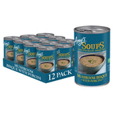 Amy's Mushroom Bisque with Porcini in a creamy bowl for a comforting vegetarian option.