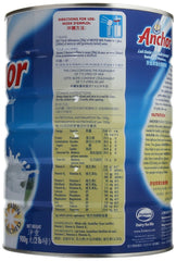 Anchor Full Cream Milk Powder scoop pouring into bowl shows convenient mixing