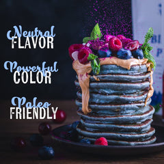 Ancient Choice ceremonial-grade butterfly pea powder enhances vivid hues in recipes.