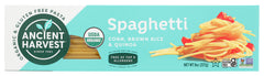 Ancient Harvest quinoa spaghetti pack; gluten-free and wheat-free pasta option for allergy-conscious meals.