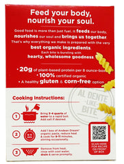 Andean Dream quinoa fusilli close-up revealing nutty aroma and firm texture