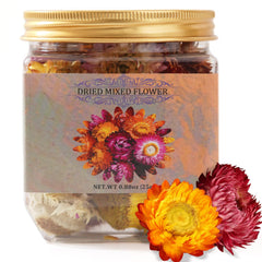 Andekas edible dried flowers pack for versatile decorating in desserts and drinks.