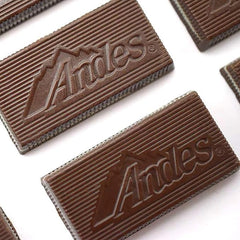 Andes Creme de Menthe bulk candies closeup with creamy mint centers