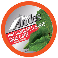 Andes Mints decaf coffee pods chocolate mint pack deliver indulgent flavor for a relaxing afternoon.