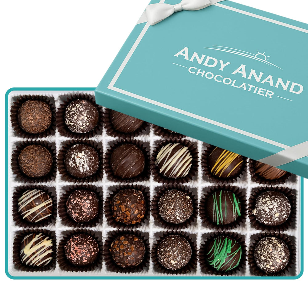 ANDY ANAND CHOCOLATIER luxurious dark truffles gift box, ideal for gifting occasions