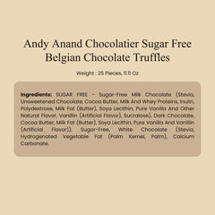 ANDY ANAND CHOCOLATIER stevia-sweetened truffles invite mindful tasting.