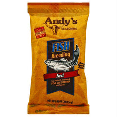 Andy's Seasoning Fish Breading Red Coating for crispy, flavorful fish at home.