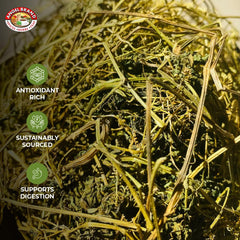 Angel Brand cerasse tea leaves ready to brew a bold, slightly bitter cup