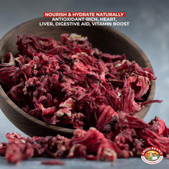Angel Brand vacuum-sealed hibiscus packaging preserves freshness and flavor.