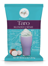 Angel Specialty Taro Blended Creme powder bag for versatile beverage bases and home barista creativity.