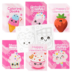 ANGOLIO valentines coloring covers with vibrant patterns for classroom sharing.