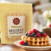 Ann Clark Gourmet Belgian Waffle Mix packaging front for quick breakfast ideas