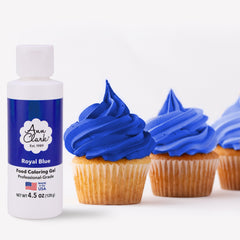 Ann Clark royal blue color gel bottle for vibrant icing and precise color