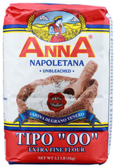 ANNA Flour Extra Fine bag ready for home bakers, 2.2 lb, versatile ingredient.